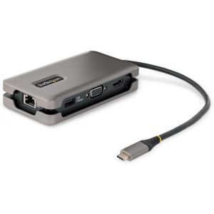 .Com Adaptateur Multiport Usb-C - 4K60Hz Hdmi/Vga - Hub Usb 3 Ports - 100W Pd Pass-Through, Gbe, Mini Station D'Accueil Avec Chargeur - Adaptateur Usb C Vers Hdmi, Câble De 30Cm (Dkt31Cvhpd3) - Neuf