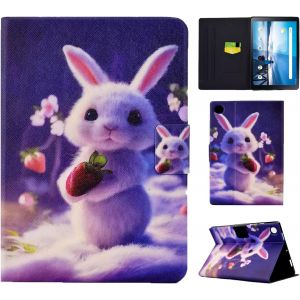 Coque Pour Lenovo Tab M10 Fhd Plus 10.3 Pouces (Tb-X606x/ Tb-X606f), Fonction Support &Eacute;tui Avec Anti-Choc Tpu Housse M10 Fhd Plus 10.3"" 2020 - Lapin Fraise[Coq9127995] - Neuf