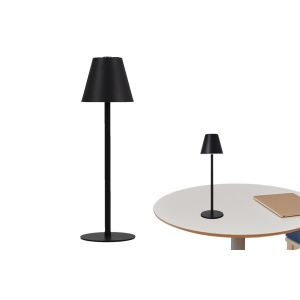 Lampe De Table Tactile Led Sans Fil Avec Intensit&eacute; Lumineuse R&eacute;glable Et 3 Modes De Couleur - Noire - Neuf