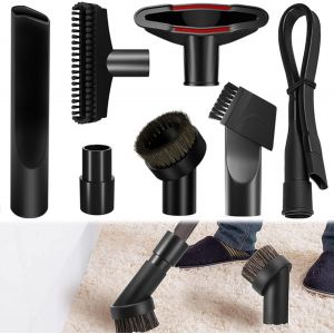 7 Pièces Brosses Aspirateur Naturel, Accessoires D'Accessoires Pour Aspirateur De 32 Mm, Accessoires Pour Aspirateurs, D'Aspirateurs Brosses Outil, Kit D'Aspirateur Embouts, Pour C[SSE7110009] - Neuf