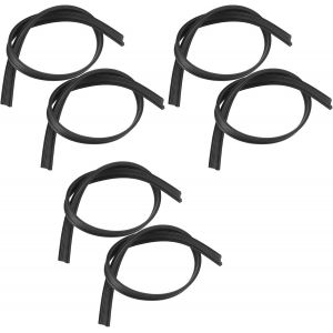 LETNERNY-Lot De 6 Balais D'Essuie-Glace De Rechange Universels En Caoutchouc Naturel - 800 Mm - Noir - Neuf