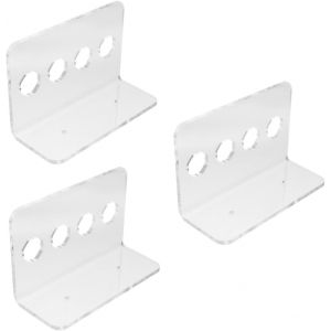 4 Pi&egrave;ces Support De Rangement Pour Ciseaux Cas De Clips De Salon De Coiffure Organisateur De Porte-Ciseaux Organisateur Mural De Support De Cisaillement Support Mural Acrylique - Neuf