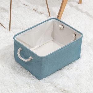 Lbgwp60-Boîtes De Rangement Pliables - 36 X 26 X 16 Cm - En Tissu - Pour Vêtements, Étagères, Armoire, Bleu - Neuf