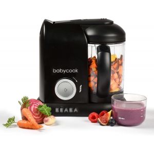 Babycook Solo, Robot Bébé 4 En 1 Mixeur-Cuiseur, Cuisson Vapeur, Diversification Alimentaire, Petits Pots Bébé Maison, Noir[Chu10501863] - Neuf