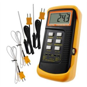 Mesure Pr&eacute;cise De La Temp&eacute;rature : Thermom&egrave;tre &Agrave; 4 Sondes Thermocouples De Type K. - Neuf
