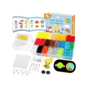 Perles &Agrave; Repasser Lumineuses Kit Cr&eacute;atif 4000 Pi&egrave;ces 5mm - 19 Couleurs Loisirs Cr&eacute;atifs Enfant Diy Avec Plaques - Neuf