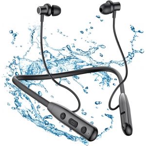 LORANKA-&Eacute;couteurs intra-auriculaires Bluetooth 5.3 - Sans fil - Magn&eacute;tique - Avec microphone - &Eacute;tanch&eacute;it&eacute; IPX6 - 30 heures d'autonomie - R&eacute;duction du bruit - Noir - Neuf
