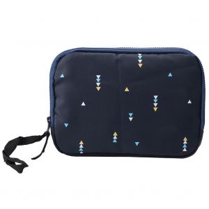 HJLIAN Sac a main multifonction etanche a double couche pour passeport et cartes (bleu) - Neuf