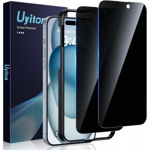 Kal-Pour Iphone 15 Protection D'écran Anti-Espion, 2 Pièces Film Dureté 9h 30° Privacy Anti-Rayures Anti-Espion Protection Pour Iphone 15 - Neuf
