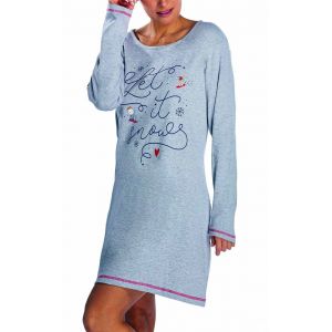 Pyjama Coton Melissa Brown Alpes Liquette Gris - Neuf