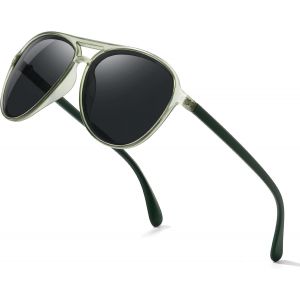 Lunettes De Soleil - Pour Homme Et Femme - Polarisées - Pc - Protection Uv400 - Noir - Ovale - Style Classique - Tendance - Course À Pied - Sports De Plein Air - Conduite - Cadre[Lunettes1789] - Neuf