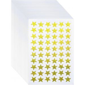 Ilamvie Lot De 1800 Petites Étoiles Dorées Stickers Pour Enfants,Étudiants,Enseignants,1,3 Cm De Diamètre,Autocollants Autocollants Pour Scrapbooking Diy Cadeau D'anniversaire - Neuf