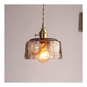 Lustres vintage en verre reglables en hauteur?: eclairage decoratif moderne pour salle a manger et ilot de cuisine - Neuf