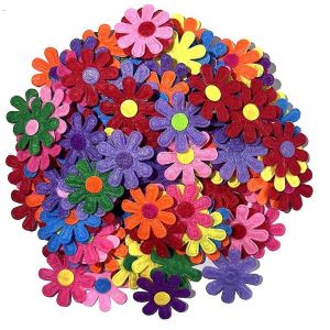 Lot De 300 Autocollants Muraux En Feutre Non Tiss&eacute; &Agrave; Motif De Fleurs,Pour Salle De Classe,&Eacute;cole,Bricolage,F&ecirc;te,Fait &Agrave; La Main - Neuf