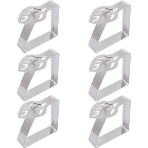 ChenQuanSarl-Pince Nappe, 6 Pcs Attache Nappe De Table Exterieur, Pince Pour Nappe De Table Clips Ajustable, Pinces Pour Nappe Décoratives, Nappe Clips Anti-Glissant, Pour Pique-Nique, Barbecue, Mari - Neuf