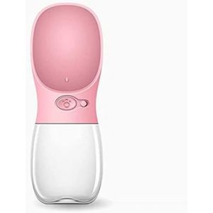 Portable Animal De Compagnie De L'eau Tasse D'eau Eau Bouteille D'eau Bouteille D'eau Extérieure Accompagnant Bouilloire De Voyage Portable Bouilloire 550 Ml (Rose) - Neuf