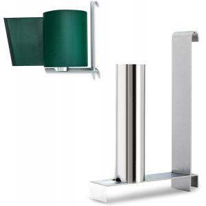 Ulteronixshop-Ironhand Garden D&eacute;rouleur pour bandes brise-vue - Aide au montage pour cl&ocirc;ture &agrave; double fil - Support de d&eacute;rouleur stable en m&eacute;tal - Pose facile du film de cl&ocirc;ture - Neuf