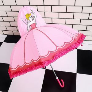 Parapluie De Dessin Pour Enfants,Parapluie De Princesse Mignon,Stéréoscopique 3d,Garçons Et Filles,Conception De - Bleu Ciel-C - Neuf