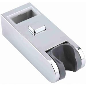 JGD-Support de Douche &agrave; Main Rempla&ccedil;able pomme de douche ABS Chrom&eacute; R&eacute;glable en Hauteur Curseur de Douche Barre Rail Porte-T&ecirc;te Support Salle de Bains Main Remplacement Douche Ferroviaire Head - Neuf