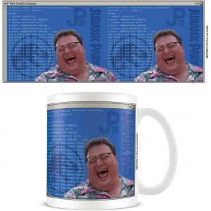 Eryi-Jurassic Park Mug Dans Coffret Cadeau De Présentation (Dennis Nedry Computer Code Design) 325 Ml Tasse À Café En Céramique Jurassic Park ¿ Produit Officiel Jurassic Park - Neuf