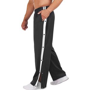 Jexnovashop-Pantalon De Jogging Pour Homme Pantalon De R&eacute;&eacute;ducation Ouverture Lat&eacute;rale Avec Boutons-Pression Lat&eacute;raux - Pantalon De Sport Postop&eacute;ratoire - Neuf