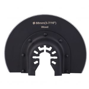 Lame de scie oscillante semi-circulaire multifonction en acier au manganese 61 64HRC (88 mm) - Neuf