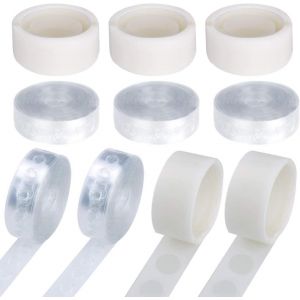 ChicSlick-4 Rouleaux Bande De Ballons Arche Et 2 Rouleaux Points De Colle Décoratifs Ballon, 4 X 5M Trou Latex Ballon Chaine Pour Anniversaire Déco De Ballon De Noce Balloon Tape[X1819] - Neuf