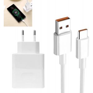 Ongi-66w Supercharge Chargeur Rapide Pour Honor Huawei,Chargeur Rapide Supercharge Avec Usb C 1m Pour Honor 90 Lite 200 Lite 70 Lite X6b X8b Pad X8a X9 Magic6 6pro 6lite 5 5pro Magic5 - Neuf