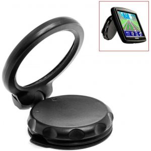 Double ventouse support de voiture pour TomTom One, XL (Live), XXL IQ Routes GPS Noir - Neuf