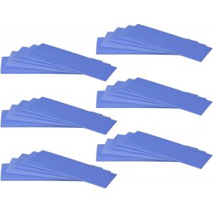 Lot de 30 Coussinets Thermiques, 20 x 67 mm par 5 épaisseur 0,5 | 1 | 1.5 | 2 | 3 mm, conductivité Thermique 2,0 W/m.k, Autocollant et Souple, idéal pour réparer et Refroidir l'électronique - Neuf