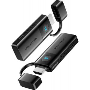 Émetteur Et Récepteur Hdmi Sans Fil,Décodage 4K 1080P,Extension Hdmi 5G Portée 50M Compatible Ordinateur Portable,Tv,Projecteur,Plug & Play,Moniteur,Tablette,Téléphone - Neuf