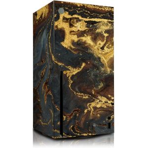 Film de protection autocollant pour console de jeux-En vinyle-Anti-rayures-Ajustement parfait-Autocollant R139 (X,15 poudre dor&eacute;e) - Neuf