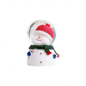 De no&euml;l de No&euml;l de Bonhomme de neige en Forme de Globe de Neige LED Lumineux Lumineux de Lumineux de Boule de No&euml;l, D&eacute;coration de Bureau petits Cadeaux - Neuf