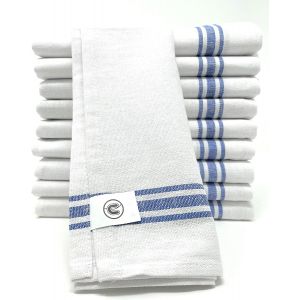 Torchons Discounted  Lot De 10 Torchons De Cuisine En &Eacute;ponge De Coton Premium (70x47 Cm)  Ultra Absorbants Pour Torchons Vaisselle  Id&eacute;al Pour La Restauration, Bars & Restaurants - Neuf