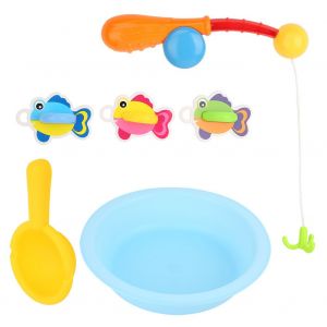 Jouets De Bain Pour Enfants, Jeu De Peche Amusant, Mignon Petit Poisson, Canne A Peche, Cadeau Ideal - Neuf