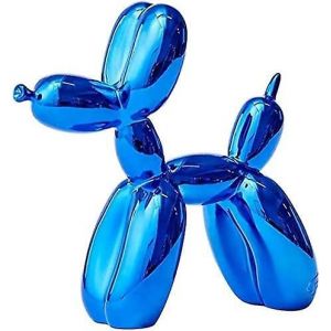 Résine Chien Statue Ballon Chien Sculpture Moderne Décoratif Pour Salon Et Bureau - Neuf