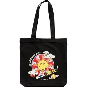 TZF-- Tote Bag Noir Snoopy en Coton Recycl&eacute; 37 x 39 cm - Sac Fourre-Tout R&eacute;utilisable pour Courses, Plage et Plus - Neuf