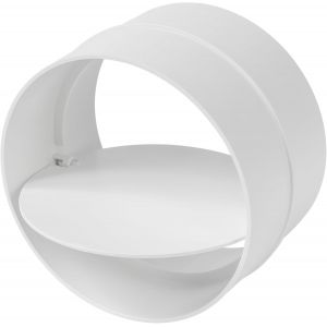 Amortisseur de refoulement de 10,2 cm - Obturateur de refoulement - Plastique ABS - Insert de conduit d'air unidirectionnel - Déflecteur d'aération en ligne de 10,2 cm - Lot de (1) - Neuf