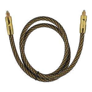 Cable optique numerique audio, port carre, diametre exterieur 7,0 mm, pour enregistreur video et television numerique (1 m) - Neuf