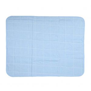 80x100cm 4 Couches Pur Coton Imperm&eacute;able Lavable Respirant Tapis D'urine Coussin Couche D'allaitement Pour Personnes &Acirc;g&eacute;es80 X 100cm Bleu - Neuf
