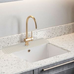 Tapis de protection anti-&eacute;claboussures en silicone pour robinet, 45 x 14,5 cm, pour cuisine et salle de bain - Neuf