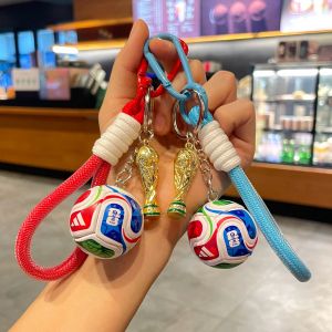 Pendentif de football porte - cl&eacute;s pendentif d'encre am&eacute;ricano - canadienne 2026 Coupe du monde hommes femmes souvenir accessoires cadeau de Fan sans bo&icirc;te - cadeau lot de 5 - Neuf