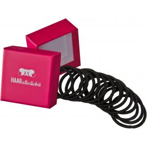 Kal-Lot De 30 Élastiques À Cheveux Fins Sans Couture Pour Cheveux Foncés - 1,5 Mm D'épaisseur - Pour Tresses Et Chignons - Pour Femme - Noir - Neuf
