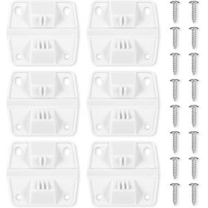 Checarzhn--No1-Lot De 6 Charnières De Glacière, Charnières En Plastique Pour Glacière Avec 24 Vis Remplacement Des Charnières De Glacière Kit Compatible Avec Coleman Glacières De Camping - Neuf