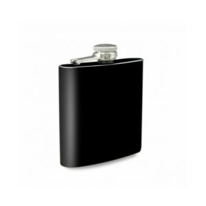 Flasque Élégante En Acier Inoxydable De 200 Ml ¿ Bouteille De Poche Portable Noire Mate Pour Whisky, Vodka Et Aventures En Plein Air - Neuf