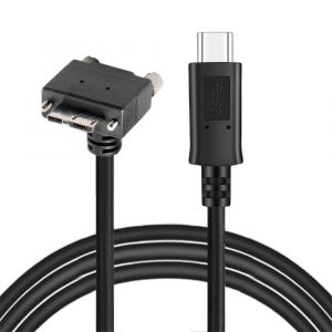 KAL-Micro Usb3.0 Vers Usb-C Type-C Host Vis Mount 90 Degrés Vers Le Bas Coudé 5Gbps Câble Pour Le Stockage De Caméra Industrielle - Neuf