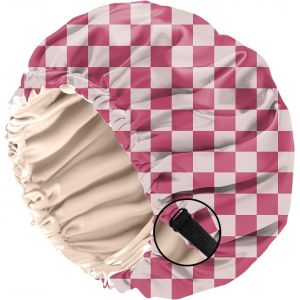 Bonnet Satin Cheveux Nuit, &Agrave; Double Couche R&eacute;glable Et Bandes &Eacute;lastiques Int&eacute;gr&eacute;es,Ce Bonnet Satin Combine Un Design Mignon Pour Femmes Et Filles (O11-Motif Vache L&eacute;opard) - Neuf