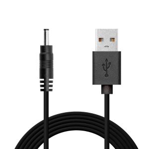 Câble Alimentation 5V, Câble D'alimentation, Cable Chargeur 5V, USB a DC, Chargeur 5V 2A, USB pour Tablette, Routeurs, LED, CCTV, DVR, DC, Prise Ronde, Droit, Noir - Neuf