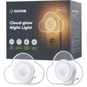 Nuage Veilleuse B&eacute;b&eacute;, Veilleuse Enfant Prise Electrique Avec Detecteur De Mouvement, Pack De 2 Lumi&egrave;re Blanche Chaude Led R&eacute;glable De 1 &Agrave; 50 Lm Pour Enfant, Chambre &Agrave; Coucher, Couloir, Cuisine - Neuf