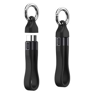 JGD-C&acirc;ble Court USB C vers USB C 13cm Multifonction, Thunderbolt 4 40Gbps, Charge Rapide 240W, Sortie Vid&eacute;o 8K@60Hz, avec Porte-cl&eacute;s Portable, pour Samsung S25, iPhone 17, MacBook, Tablette, SSD - Neuf